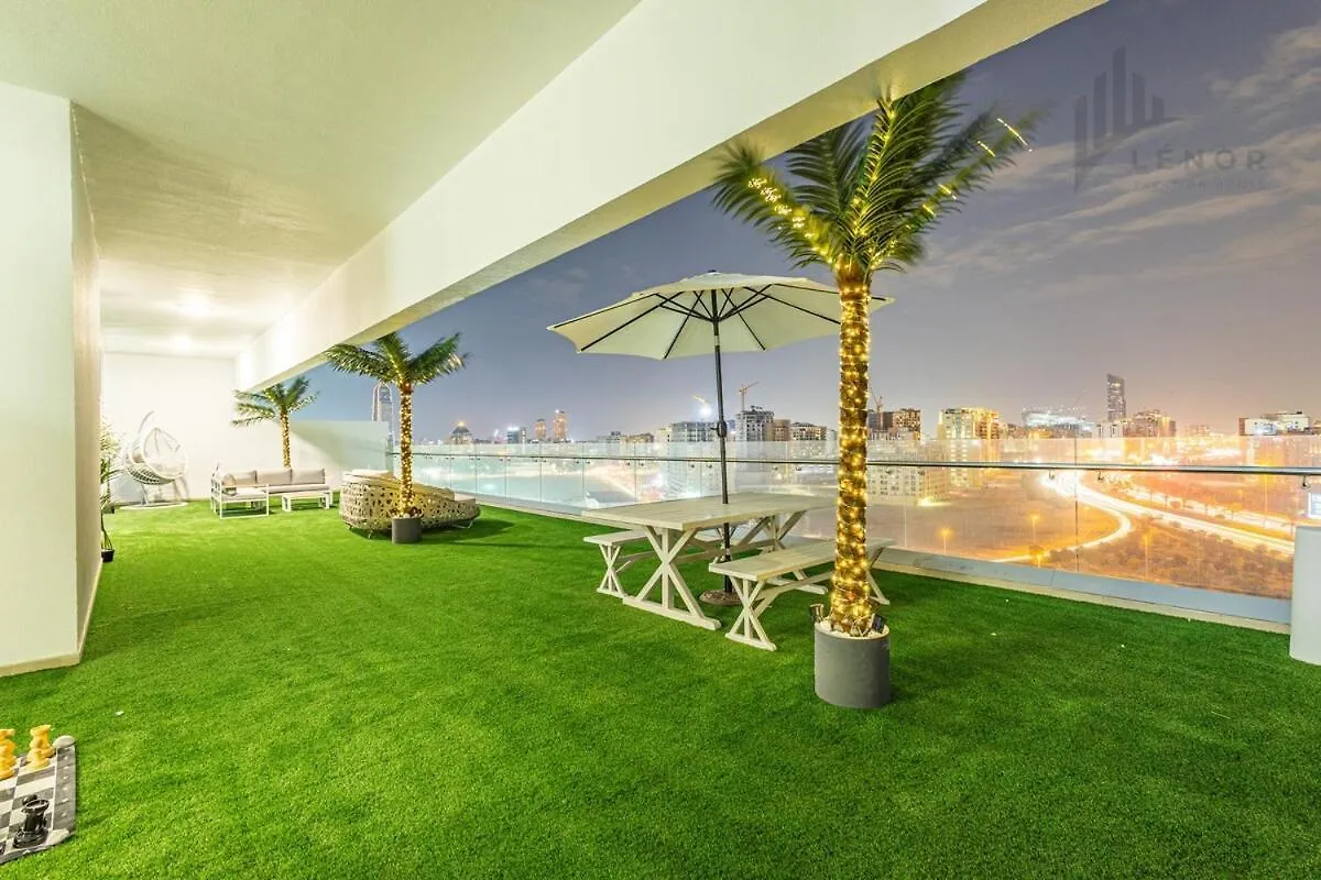 Modern 2Br Glowing Palm Trees Near Downtown Дубай